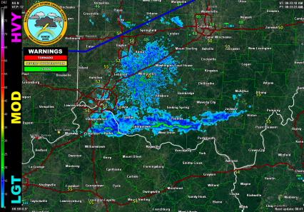 National Weather Service Base Reflectivity No Clouds Smooth