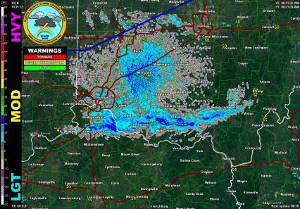 National Weather Service Base Reflectivity No Clouds
