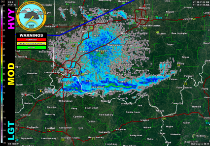 National Weather Service Base Reflectivity No Clouds