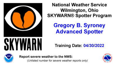 Skywarn Advanced President/Storm Chaser Gregory Syroney